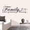 Inspirational Family Wall Stickers for Bedroom: Home Quotes Motivational Vinyl Art Wall Decals for Living Room Kitchen Apartment Bathroom